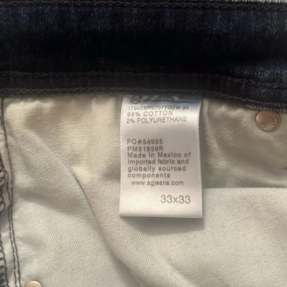 AG-ED Denim Everett  Slim Straight jeans size 33x33